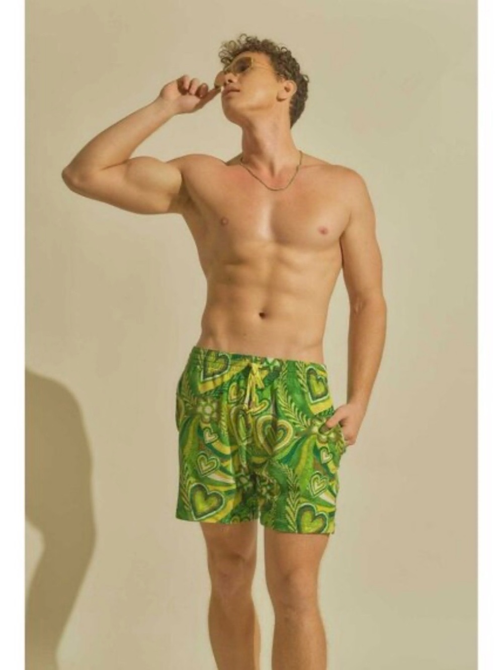 Blackbough Men’s Green Swim Trunks
